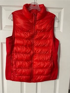 Fabletics Red Quilted Puffer Vest